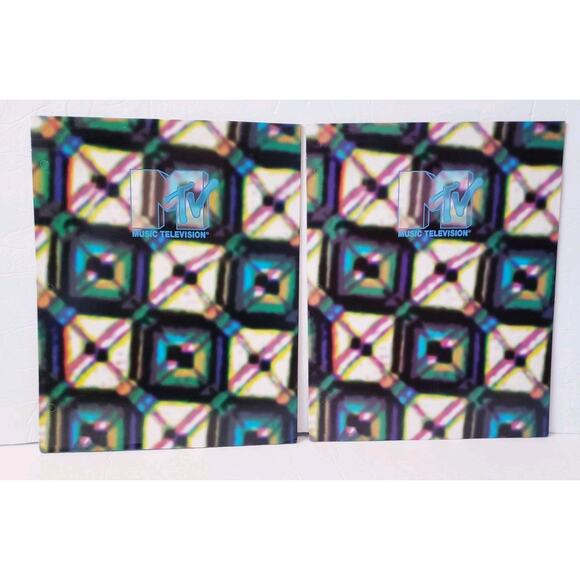 RARE Lot of 6 Vintage MTV Music Television 1998 Folders TV Retro Stuart Hall - Picture 4 of 10